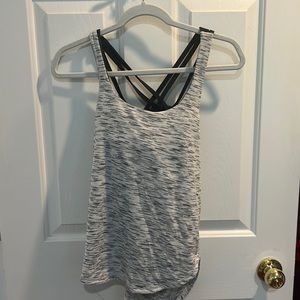 LULULEMON built-in bra workout tank top, size 4